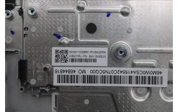 Lenovo 5M11S30523 C-Cover with keyboard, Portuguese, Luna Grey, Backlight, World Face Camera, Heat Staking, UK