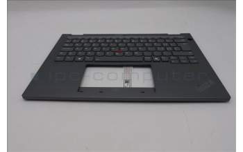Lenovo 5M11S30535 C-Cover with keyboard, Switzerland, Luna Grey, Backlight, World Face Camera, Heat Staking, UK