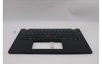 Lenovo 5M11S30602 C-Cover with keyboard, US English Euro, Black, Backlight, Heat Staking