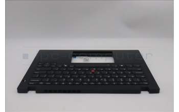 Lenovo 5M11S30602 C-Cover with keyboard, US English Euro, Black, Backlight, Heat Staking