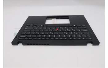Lenovo 5M11S30605 C-Cover with keyboard, Greek, Black, Backlight, Heat Staking, US