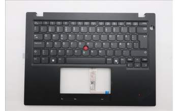 Lenovo 5M11S30647 C-Cover with keyboard, Danish, Black, Non-Backlight, Heat Staking, UK