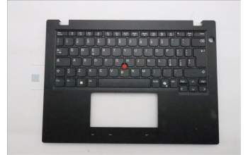 Lenovo 5M11S33640 C-Cover with keyboard, Italian, Black, Non-Backlight, Heat Staking, UK