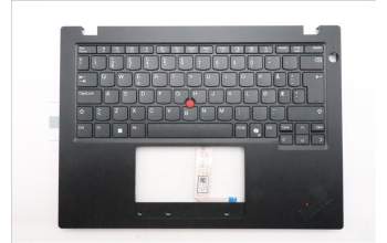 Lenovo 5M11S33646 C-Cover with keyboard, Norwegian, Black, Non-Backlight, Heat Staking, UK