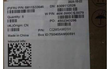 Lenovo 5M11S33646 C-Cover with keyboard, Norwegian, Black, Non-Backlight, Heat Staking, UK