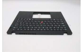 Lenovo 5M11S33658 C-Cover with keyboard, Spanish, Black, Non-Backlight, Heat Staking, UK