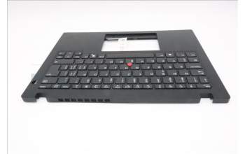 Lenovo 5M11S33664 C-Cover with keyboard, Switzerland, Black, Non-Backlight, Heat Staking, UK