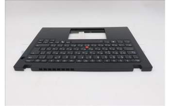 Lenovo 5M11S33685 C-Cover with keyboard, Bulgarian, Black, Backlight, Heat Staking, UK