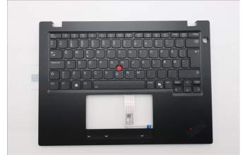 Lenovo 5M11S33694 C-Cover with keyboard, Danish, Black, Backlight, Heat Staking, UK
