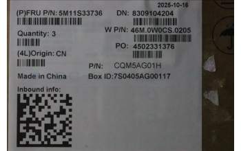 Lenovo 5M11S33736 C-Cover with keyboard, Swedish/Finnish, Black, Backlight, Heat Staking, UK