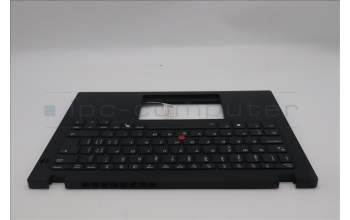 Lenovo 5M11S33739 C-Cover with keyboard, Switzerland, Black, Backlight, Heat Staking, UK