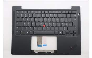 Lenovo 5M11S33769 C-Cover with keyboard, Belgian, Black, Backlight, UK