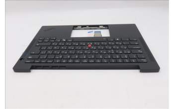 Lenovo 5M11S33777 C-Cover with keyboard, Bulgarian, Black, Backlight, UK