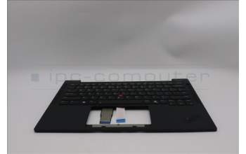 Lenovo 5M11S33801 C-Cover with keyboard, US English Euro, Black, Backlight, US