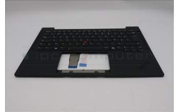 Lenovo 5M11S33805 C-Cover with keyboard, French, Black, Backlight, US