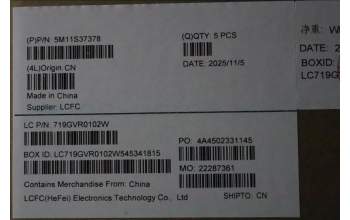 Lenovo 5M11S37378 C-Cover with keyboard, Spanish, Black, Backlight, UK