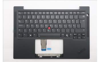 Lenovo 5M11S37393 C-Cover with keyboard, Swedish/Finnish, Black, Backlight, UK