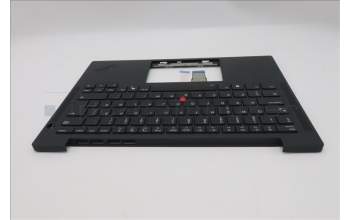 Lenovo 5M11S37393 C-Cover with keyboard, Swedish/Finnish, Black, Backlight, UK
