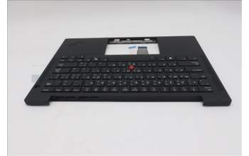 Lenovo 5M11S37490 C-Cover with keyboard, Arabic, Black, Backlight, WWAN, US