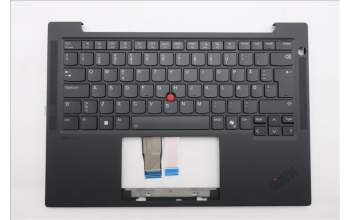 Lenovo 5M11S37540 C-Cover with keyboard, Danish, Black, Backlight, WWAN, UK