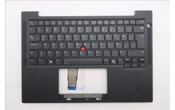 Lenovo 5M11S37624 C-Cover with keyboard, Icelandic, Black, Backlight, WWAN, UK