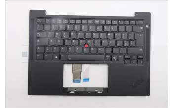 Lenovo 5M11S37632 C-Cover with keyboard, Italian, Black, Backlight, WWAN, UK