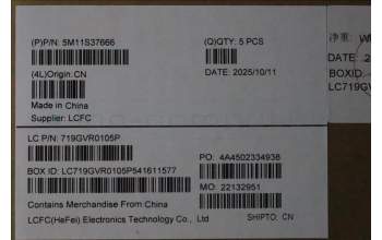 Lenovo 5M11S37666 C-Cover with keyboard, Norwegian, Black, Backlight, WWAN, UK