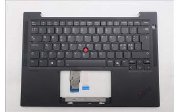 Lenovo 5M11S37674 C-Cover with keyboard, Nordic, Black, Backlight, WWAN, UK