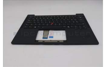 Lenovo 5M11S37699 C-Cover with keyboard, Slovenian, Black, Backlight, WWAN, UK