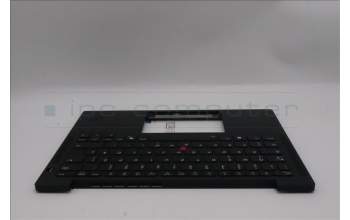 Lenovo 5M11S38016 C-Cover with keyboard, German, Black, Backlight, UK