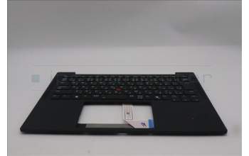 Lenovo 5M11S38034 C-Cover with keyboard, Japanese, Black, Backlight, JP