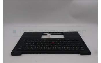 Lenovo 5M11S38034 C-Cover with keyboard, Japanese, Black, Backlight, JP
