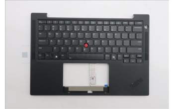 Lenovo 5M11S38118 C-Cover with keyboard, US English Euro, Black, Backlight, WWAN, US