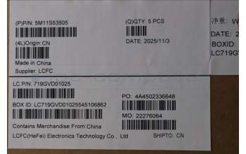 Lenovo 5M11S53505 C-Cover with keyboard, Norwegian, Black, Backlight, WWAN, UK