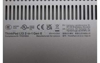 Lenovo 5M11S53556 FRU MEASM D COVER 2IN1 GR L13