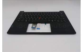 Lenovo 5M11S53775 C-Cover with keyboard, Hungarian, Black, Backlight, UK