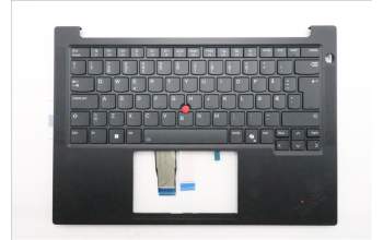 Lenovo 5M11S53789 C-Cover with keyboard, Norwegian, Black, Backlight, UK