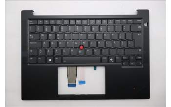 Lenovo 5M11S53793 C-Cover with keyboard, Portuguese, Black, Backlight, UK