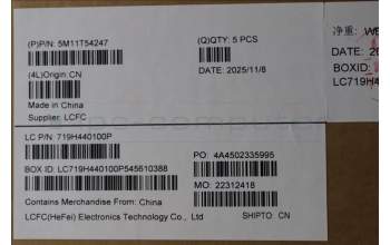 Lenovo 5M11T54247 C-Cover with keyboard, US English Euro, Black, Backlight, US