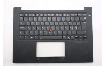Lenovo 5M11T54299 C-Cover with keyboard, Nordic, Black, Backlight, UK