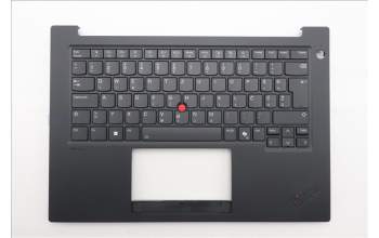 Lenovo 5M11T54311 C-Cover with keyboard, Slovenian, Black, Backlight, UK