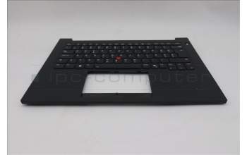 Lenovo 5M11T54311 C-Cover with keyboard, Slovenian, Black, Backlight, UK