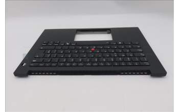 Lenovo 5M11T54315 C-Cover with keyboard, Spanish, Black, Backlight, UK