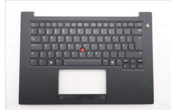 Lenovo 5M11T54319 C-Cover with keyboard, Swedish/Finnish, Black, Backlight, UK