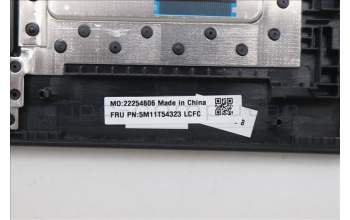 Lenovo 5M11T54323 C-Cover with keyboard, Switzerland, Black, Backlight, UK