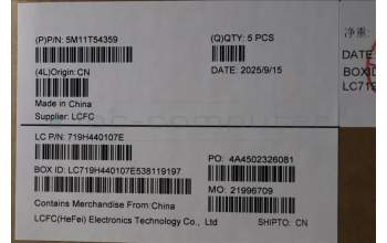 Lenovo 5M11T54359 C-Cover with keyboard, Arabic, Black, Backlight, Smart Card Reader, US