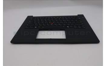 Lenovo 5M11T55147 C-Cover with keyboard, Hebrew, Black, Backlight, Smart Card Reader, US