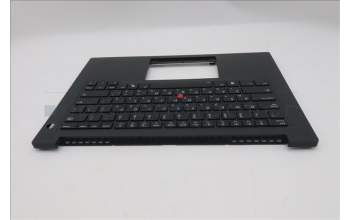 Lenovo 5M11T55147 C-Cover with keyboard, Hebrew, Black, Backlight, Smart Card Reader, US