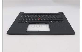Lenovo 5M11T55175 C-Cover with keyboard, Norwegian, Black, Backlight, Smart Card Reader, UK