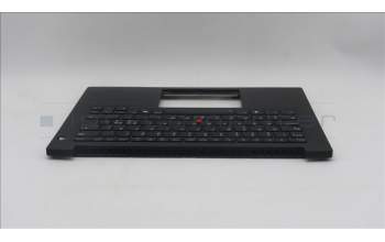 Lenovo 5M11T55180 C-Cover with keyboard, Nordic, Black, Backlight, Smart Card Reader, UK
